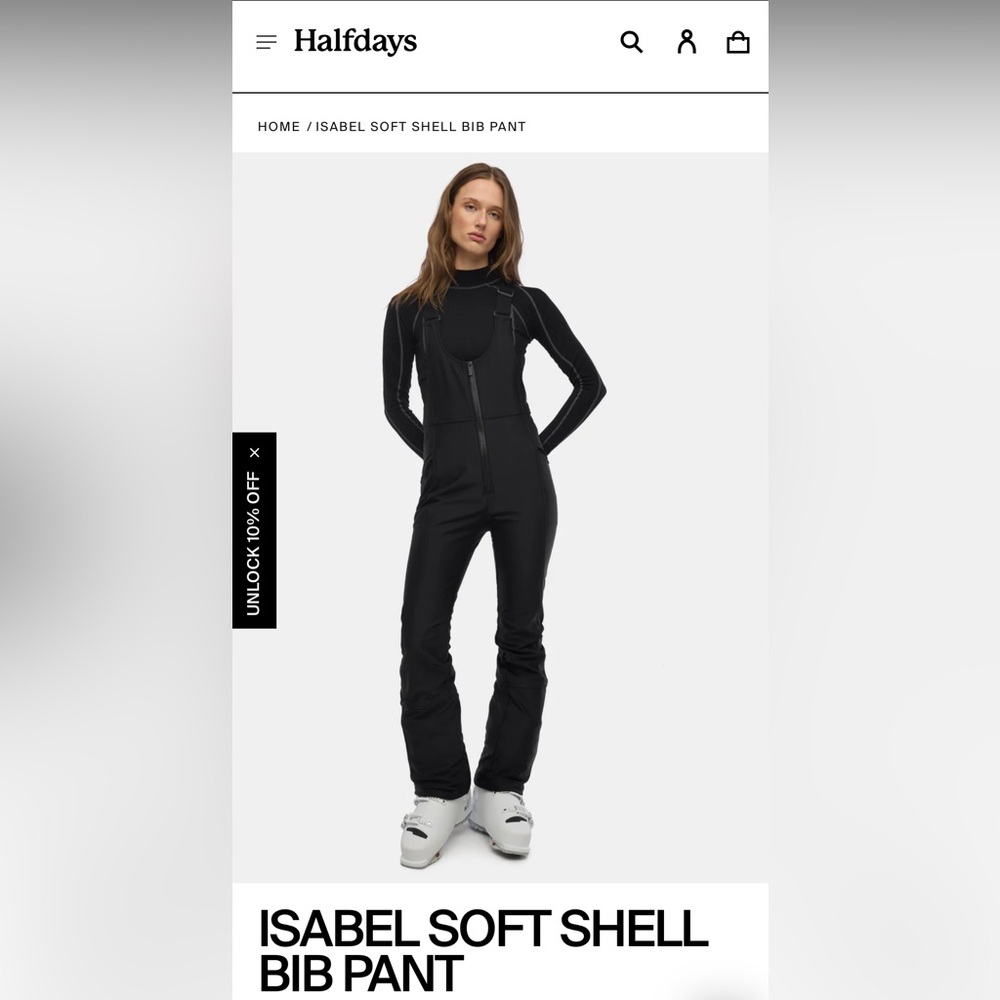 Halfdays Isabel Soft Shell Bib Pant (Medium)